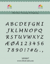 Dixi Craft Die Alphabet Alfabet Dies till scrapbooking, pyssel och hobby