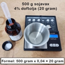 Doftojus i Metallburk Lavendel DIY Beskrivning Ljustillverkning