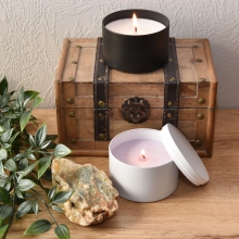 Doftojus i Metallburk Lavendel DIY Beskrivning Ljustillverkning