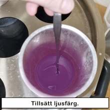 Doftojus i Metallburk Lavendel DIY Beskrivning Ljustillverkning