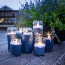 Blå Bekro Ljusfärg för ljustillverkning.