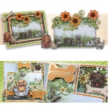 Paper Pad 12x12 Heartfelt Creations Pampered Pooch Scrapbooking Papper