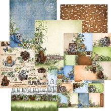 Paper Pad 12x12 Heartfelt Creations Pampered Pooch Scrapbooking Papper