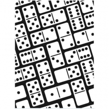 Embossing Folder Dominoes Background Embossingfolder Stansmaskin
