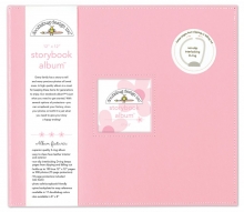 D-ring Storybook Album 12”x12” Doodlebug Pink Cupcake 12 Tum