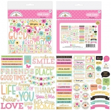 Die Cuts Doodlebug - Hello Again Odds & Ends - 160 delar