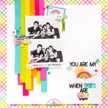 Paper Pad Doodle Bug Scrapbooking Papper Rainbow