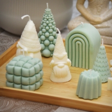 Silikonform Gjutform - Bubblig Fyrkant - 5x6 cm