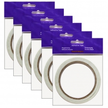 Dubbelhäftande Tejp B: 3 mm - 6 rullar - Syrafri