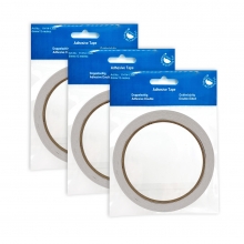 Dubbelhäftande Tejp B: 3 mm - 6 rullar - Syrafri