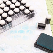 Duttsvampar inkl förvaringslåda 20mm 40 st Ink Blending Tool Dutt Sponge Dauber