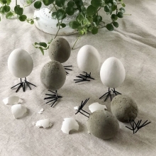 Fågel- kycklingfötter H: 5 cm Svart 20 st Påskkyckling Påskhare