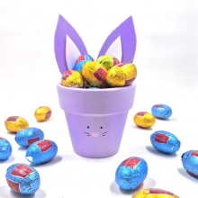 Påskpyssel Kaniner i Krukor