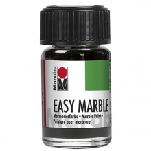 Marmoreringsfärg - Metallic Silver - Easy Marble - Marabu