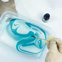 Marmoreringsfärg - Turquoise - Easy Marble - Marabu
