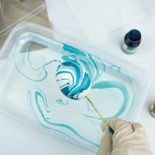 Marmoreringsfärg - Turquoise - Easy Marble - Marabu