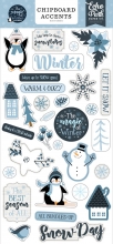 Chipboard Accents Echo Park - The Magic Of Winter - 15x30 cm