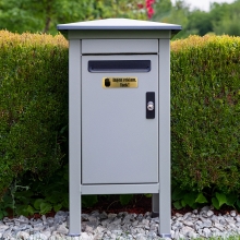 Skylt Ingen reklam, tack Guld 30 x 100mm Ingen reklam