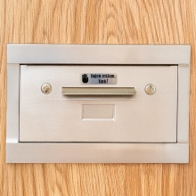 Skylt Till Brevlåda Ingen reklam, tack! - Silver - 30 x 100mm