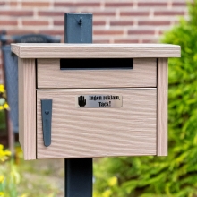 Skylt ''Ingen reklam, tack!'' Silver - 30 x 100mm