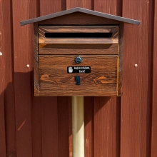 Skylt Till Brevlåda Ingen reklam, tack! - Svart - 30 x 100mm