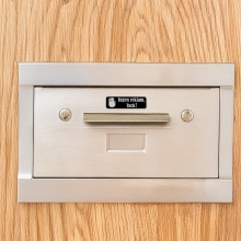 Skylt Till Brevlåda Ingen reklam, tack! - Svart - 30 x 100mm