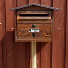 Skylt Till Brevlåda Ingen reklam, tack! - Vit - 30 x 100mm