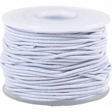 Elastiskt Snöre 1,2 mm 25 m Vit Elastisk Tråd
