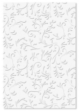 Embossed Wedding Paper A4 - Roma White 220 gsm