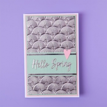Embossing Folder 3D Texture Fades Sizzix - Art Deco