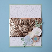 Embossing Folder 3D Texture Fades Sizzix Folk Doodle Embossingfolder Stansmaskin