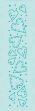 Embossing Folder Leane Creatief Border Hearts Embossingfolder Stansmaskin