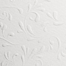 Embossed Wedding Paper A4 - Roma White 220 gsm