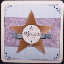 Stämpel EZ-Monterad Inkido Stjärna Rund till scrapbooking, pyssel och hobby
