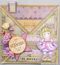 Stämpel EZ-Monterad Inkido Stjärna Rund till scrapbooking, pyssel och hobby