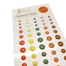 Enamel Dots Halvpärlor - Carta Bella - It's Autumn