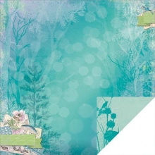 Papper Bo Bunny Enchanted Garden Scrapbooking