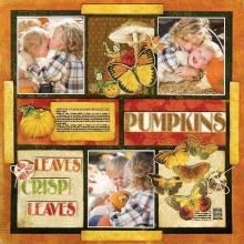 Papper Bo Bunny Enchanted Harvest Bountiful Scrapbooking