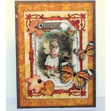 Papper Bo Bunny Enchanted Harvest Bountiful Scrapbooking