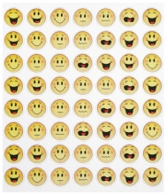 Epoxi Stickers Emojis 17x15 cm Klistermärke Klistermärken
