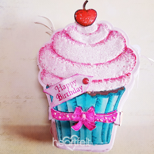 Stämpelset Heartfelt Creations Sugarspun Cupcake Shaping Mold 3D Dies