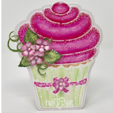 Stämpelset Heartfelt Creations Sugarspun Cupcake Shaping Mold 3D Dies