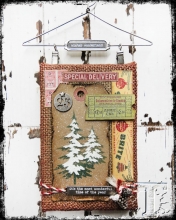 Tim Holtz Charms Quote tokens Christmas 8 st Julpyssel