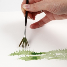 Gold Line Penslar B: 35-45 mm Fan Brush 2 st Pensel Platt