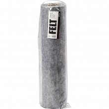 Hobbyfilt - B: 45 cm - Grå Melerad - 5 meter rulle