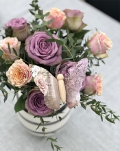 Fjärilskropp Furu L: 5,5 cm 5 st Dekorationsföremål