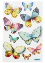 3D Stickers Färgglada Fjärilar Klistermärken