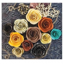 Pappersblommor pappersrosor Prima 12st Timeless Memories Flashback