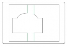 Sizzix Movers & Shapers Large Base Die Card, Ornate Flip-Its Dies Stansmaskin