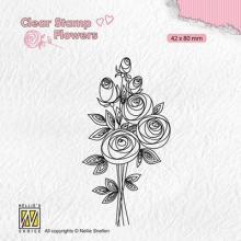 Clear Stamps Nellie Snellen Rose Bouquet Roses 2 Clearstamps Silkonstämpel